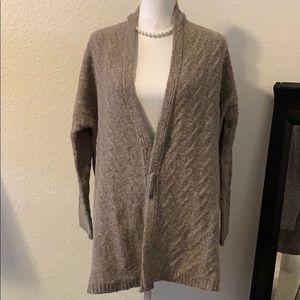 J.Jill Open or Wrap Cardigan Coat Mocha size small